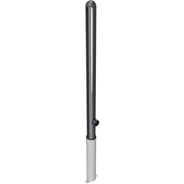 Ornamental bollard | Series 468B | � 60 mm | removable, self-engaging lockwith hot-dip galvanized ground socket part-no. 460.40approx. 400 mm below ground | with triangular locking mechanism acc. with DIN 3223 | without eyelet